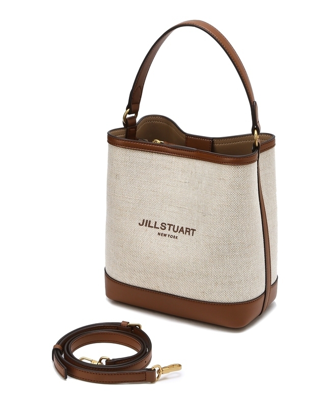 ショルダーバッグ・ポシェット JILLSTUART [New Paper] Ivory Canvas Bucket Bag M