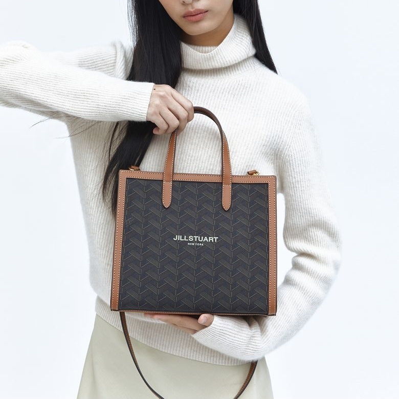 トートバッグ JILLSTUART Rosella Chilling Brown Pattern Book Tote Bag