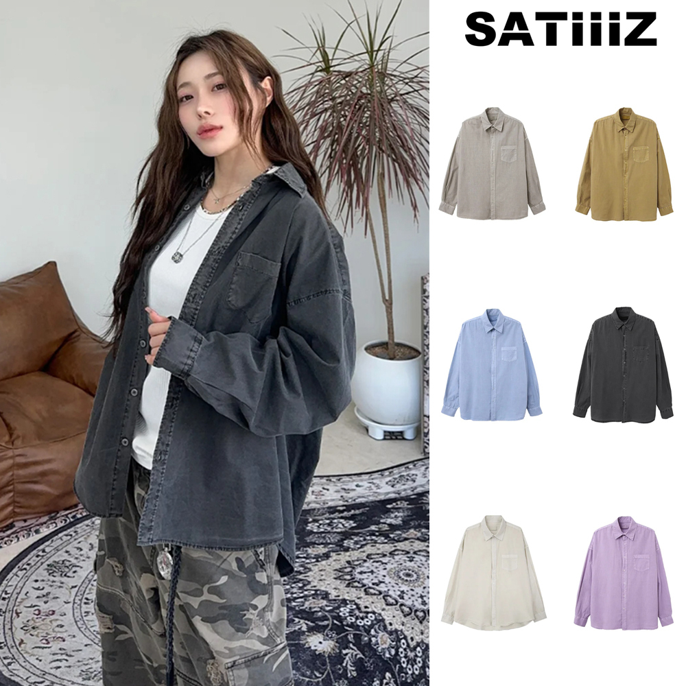【SATIIIZ】Denus Pigment Shirt