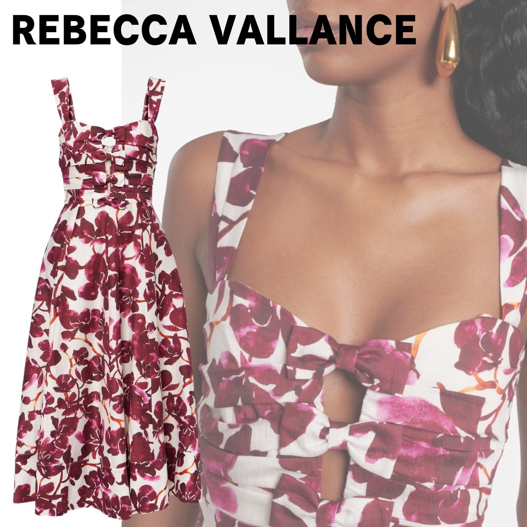 【REBECCA VALLANCE】ネリッサ フローラル ミディドレス