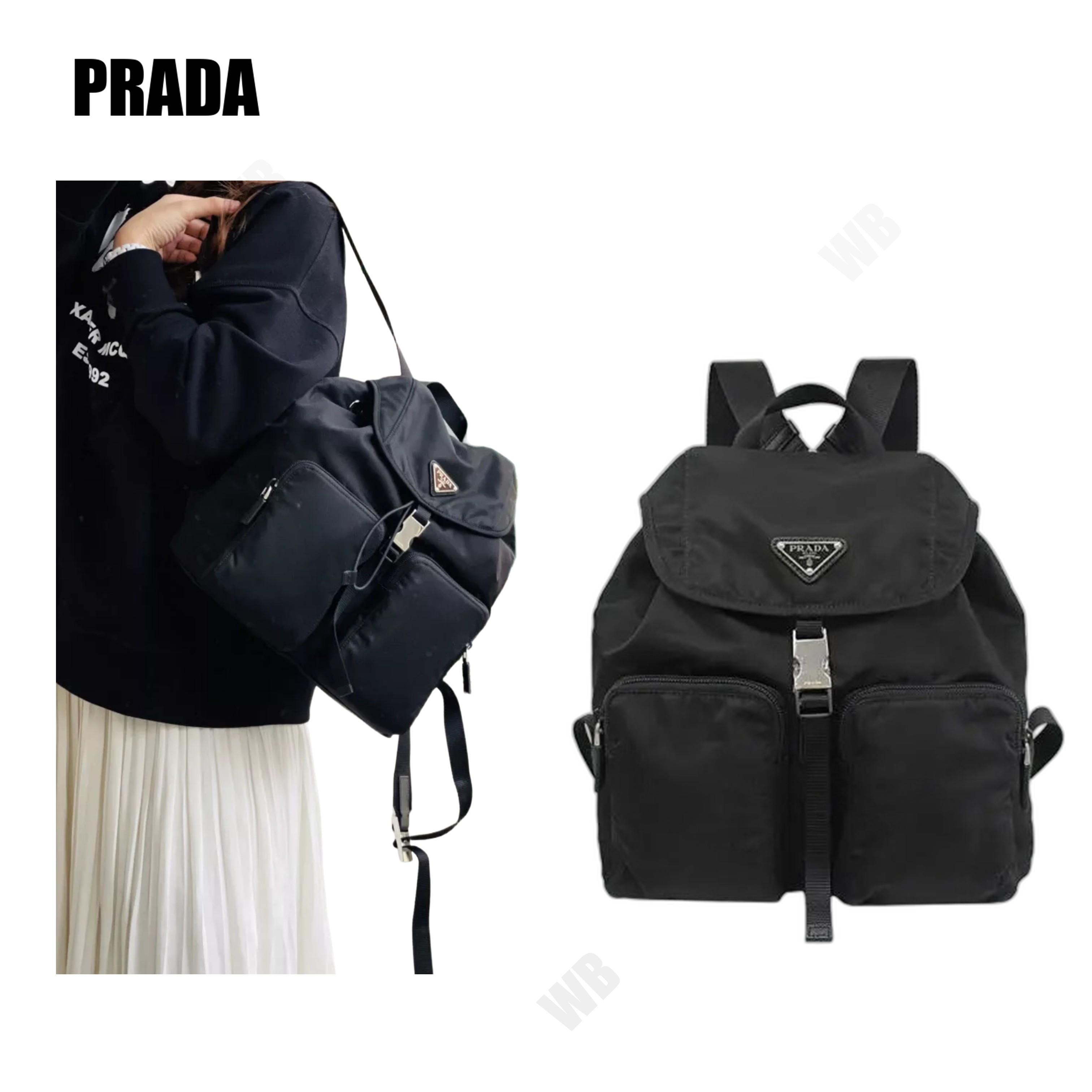 [PRADA] ナイロン バックパック 1BZ070 ☆送料込☆