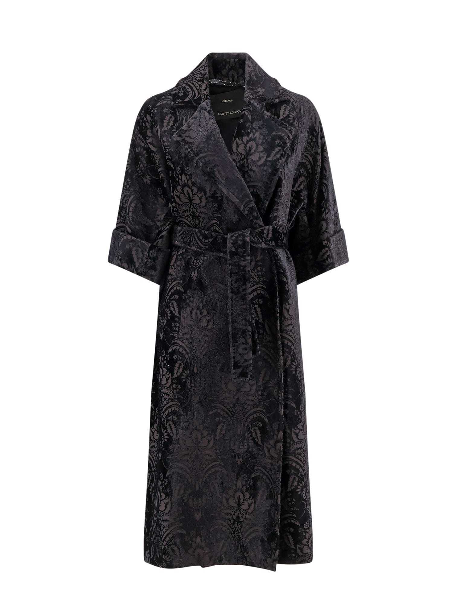 【送料&関税込】Max Mara Edolo Oversize Velvet Coat With Dam