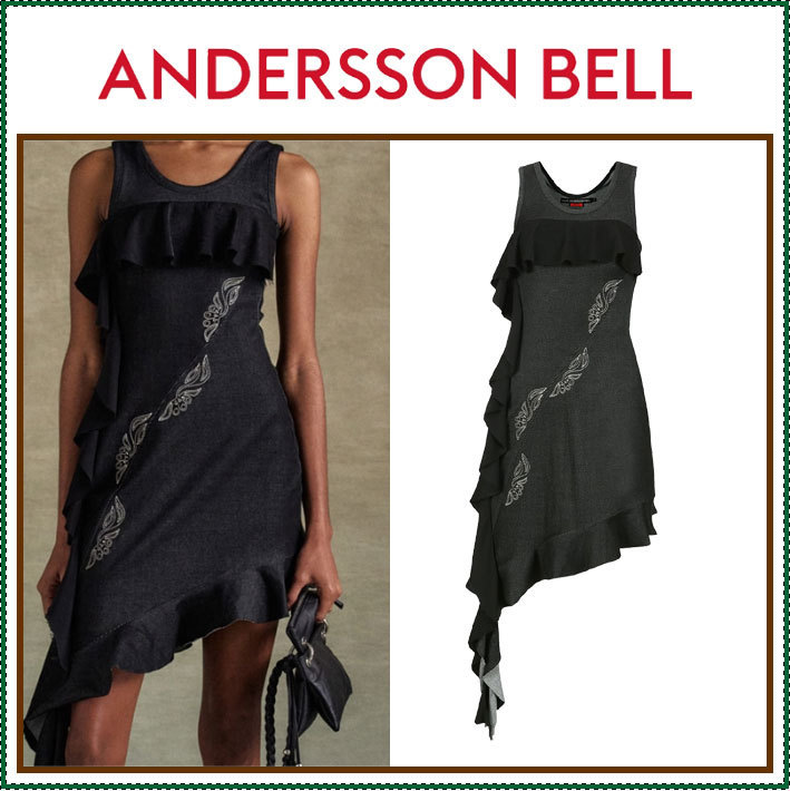 【ANDERSSON BELL】 Flowy ruffle dress atb1266w /追跡付