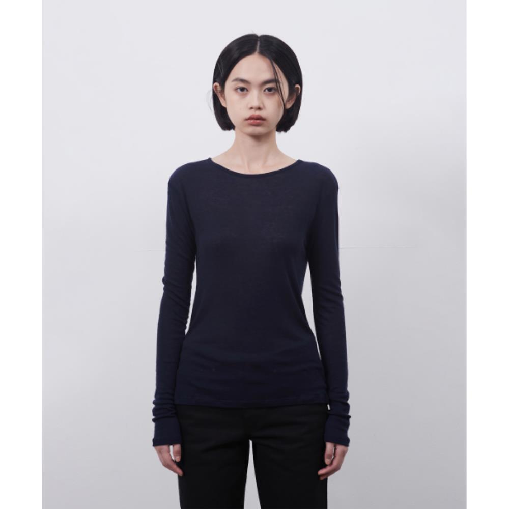 ◇OHESHIO◇ BASIC LONG TSHIRT NAVY