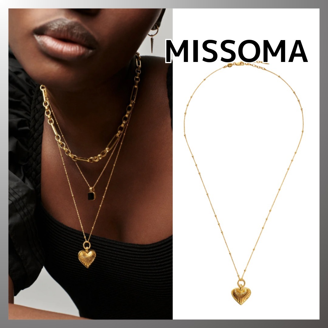 Missoma◆ リッジハート チャーム ネックレス