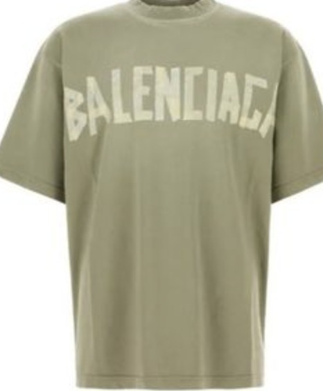 BALENCIAGA バレンシアガ カーキ ロゴ Tシャツ 新作