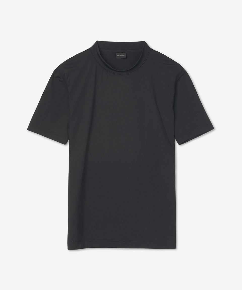 《BALENCIAGA》 シャイニー フィットテッド Tシャツ