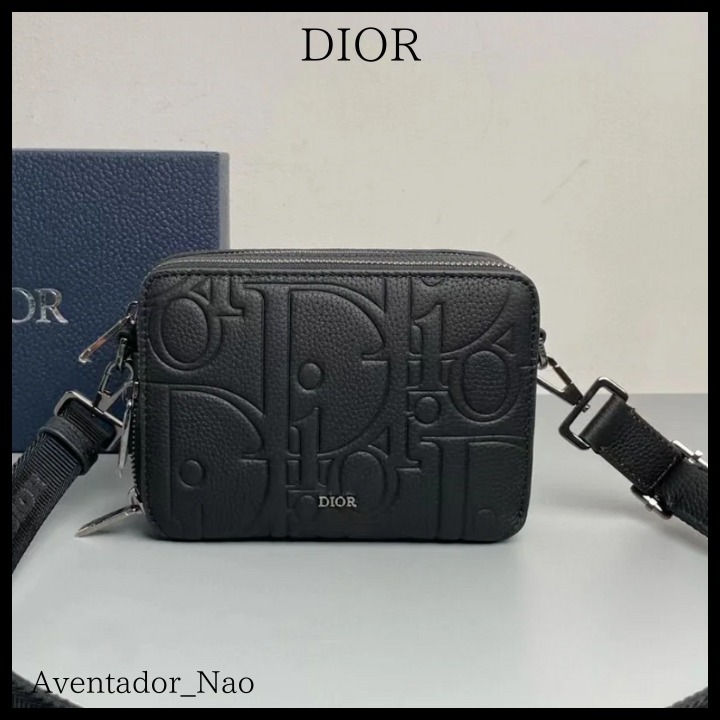 出来る男の必需品★ Dior ストラップ付き ジップポーチ