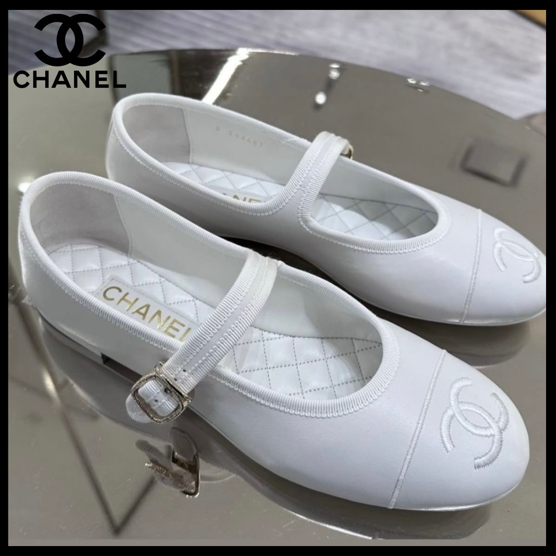 オールホワイトで爽やかカラー♪【CHANEL】25S メリージェーン