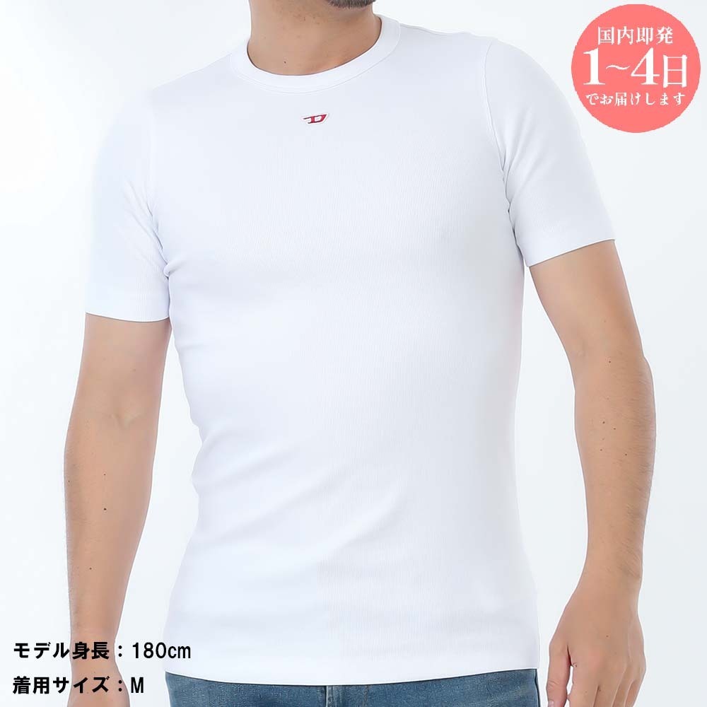 【新品・国内即発】DIESEL A14950 0EJAI 100 D-Ribber-N Tシャツ