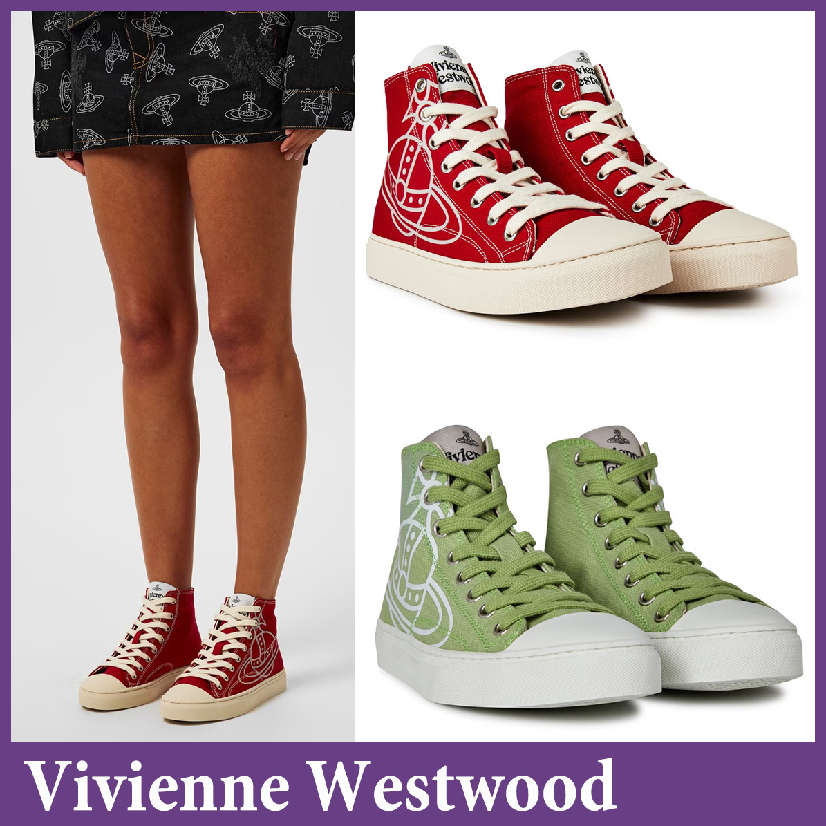 Vivienne Westwood☆Thin Orb Motif スニーカー 2色【UK発】