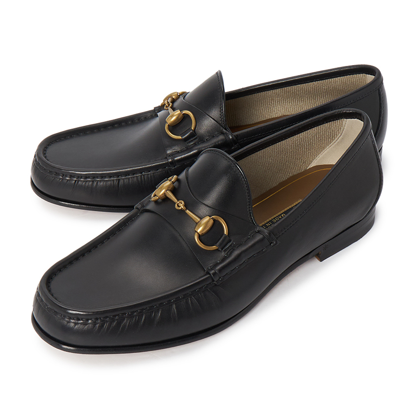 GUCCI メンズ ローファー 307929 BLM00 1000