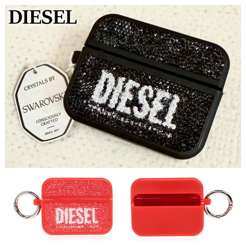 DIESEL ロゴ クリスタル AIRPODS PRO/PRO2ケース