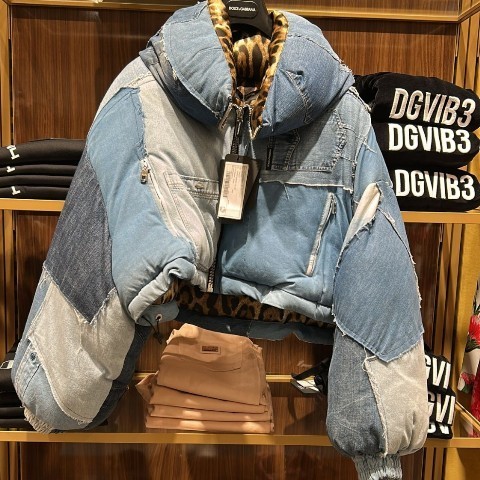 Dolce & Gabbana パッチワーク デニム ブルゾン