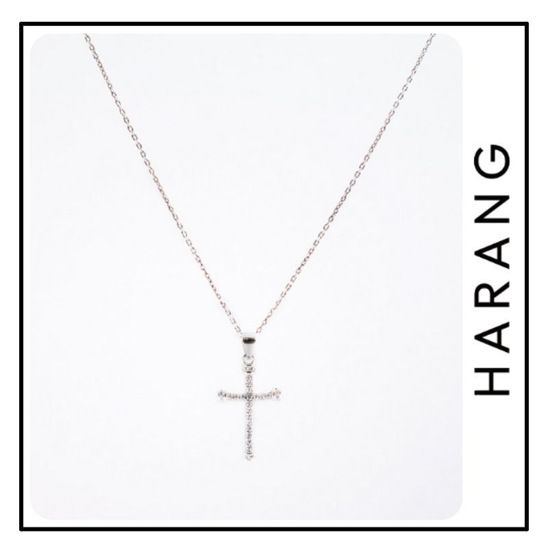 ★HARANG★ Silver Cross Necklace