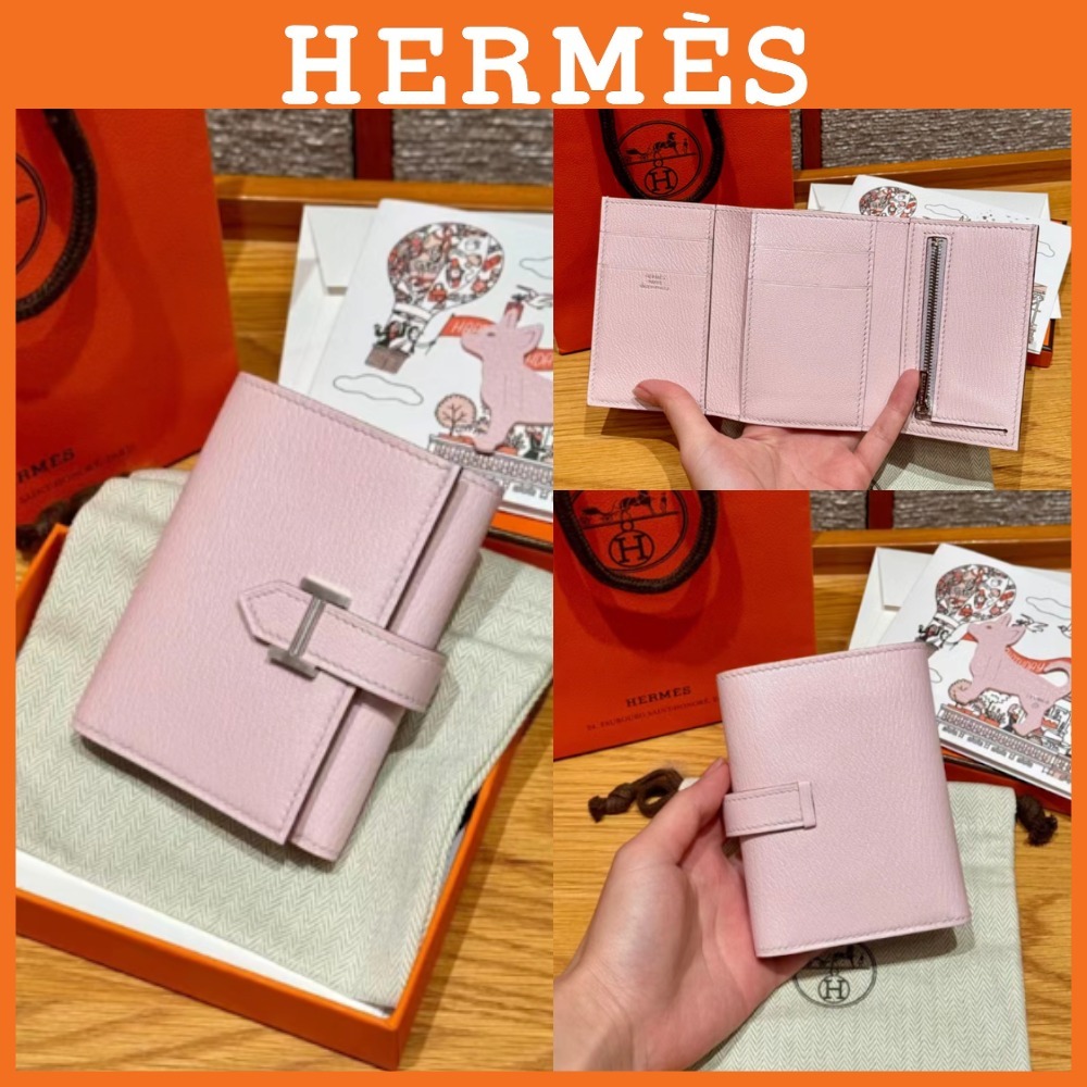 'パラジウム仕上げ'【HERMES】ベアンウォレット bearn wallet