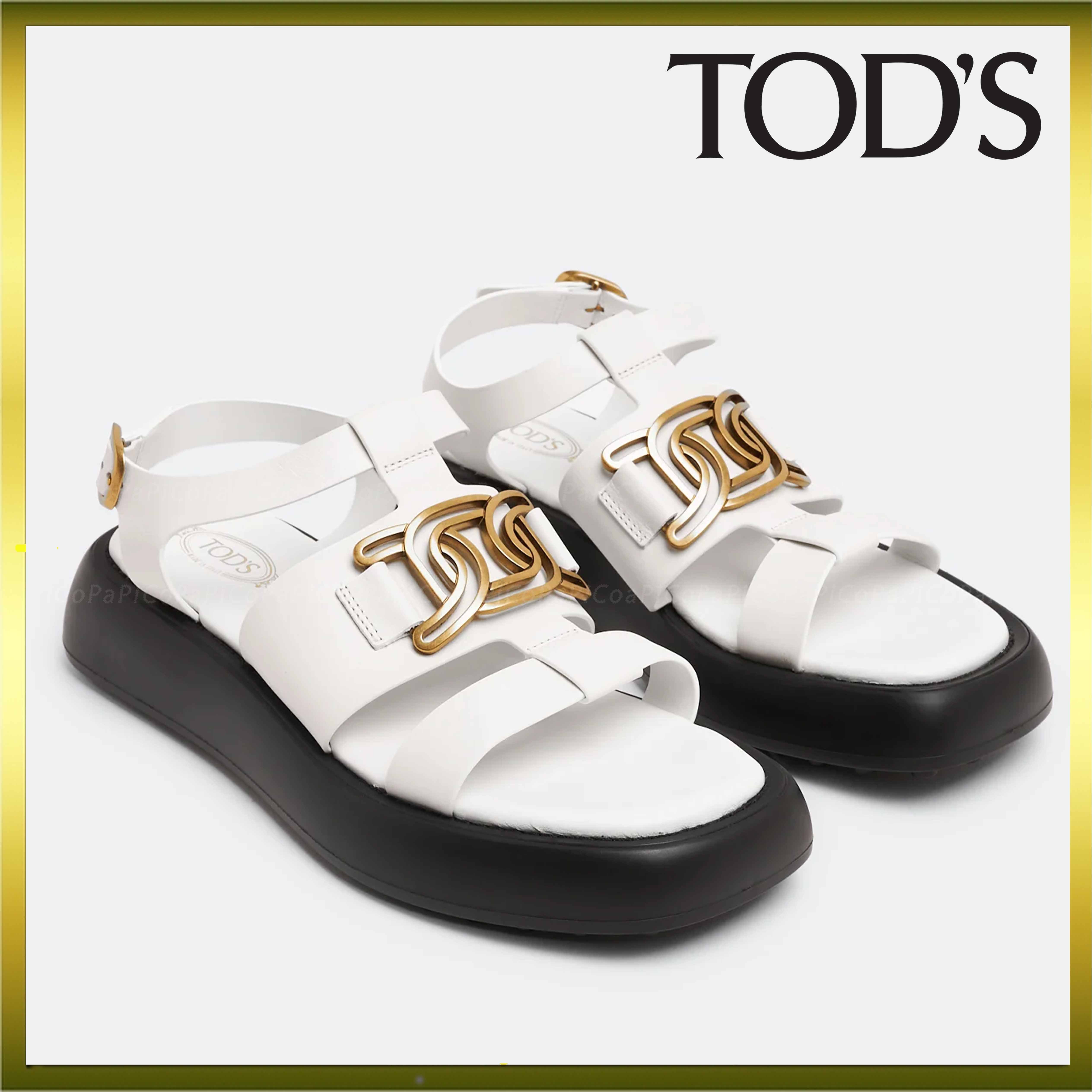 【特価！関税送料込】TOD'S レザー ストラップ付き KATE sandals