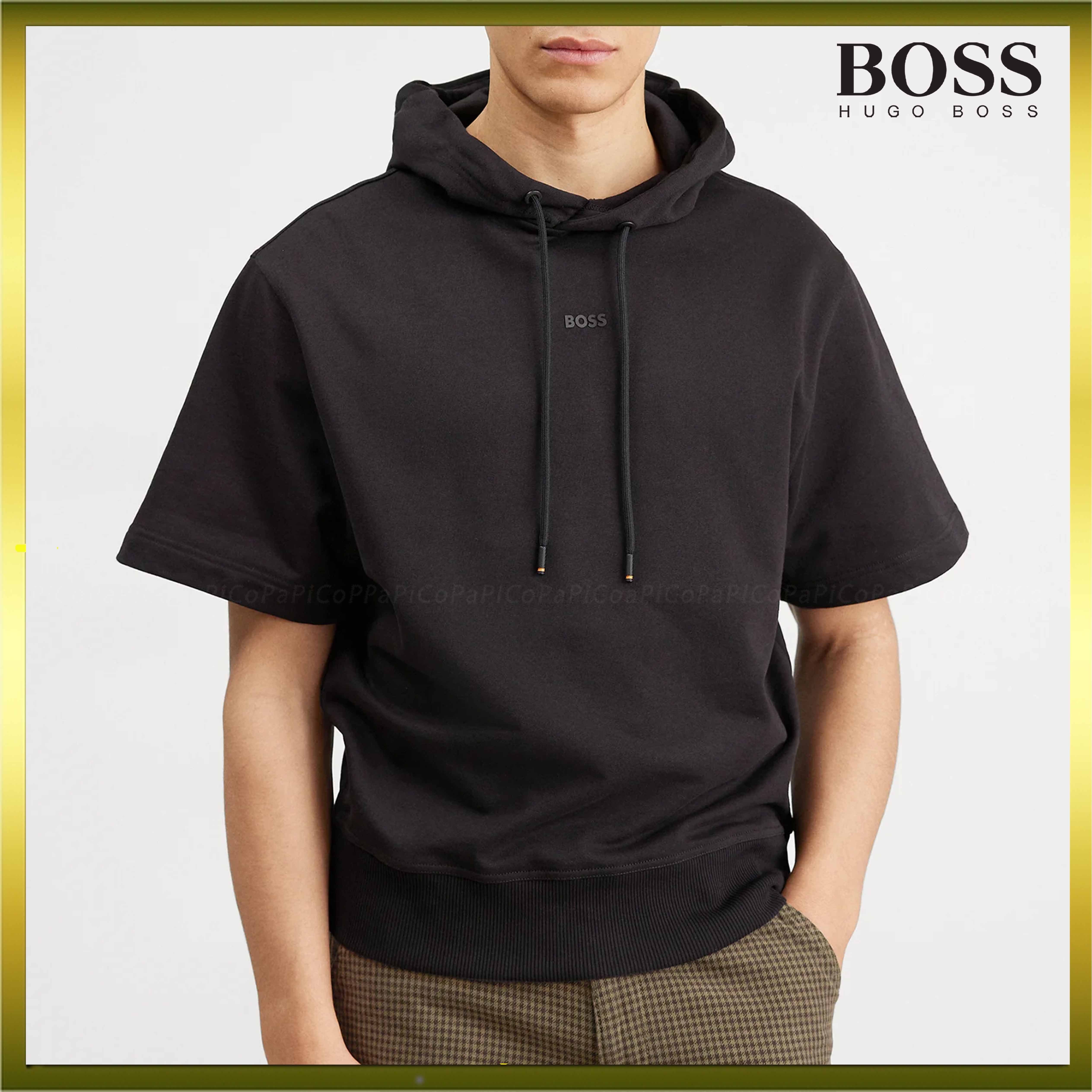 【海外限定！関税送料込】BOSS ロゴプリント 半袖パーカー