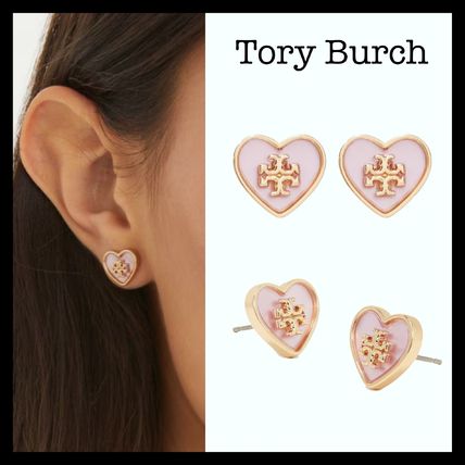 Tory Burch トリーバーチ ハート スタッド ピアス ピンク ハート ピンク系 Tory Burch(トリーバーチ) ピアス(レディース