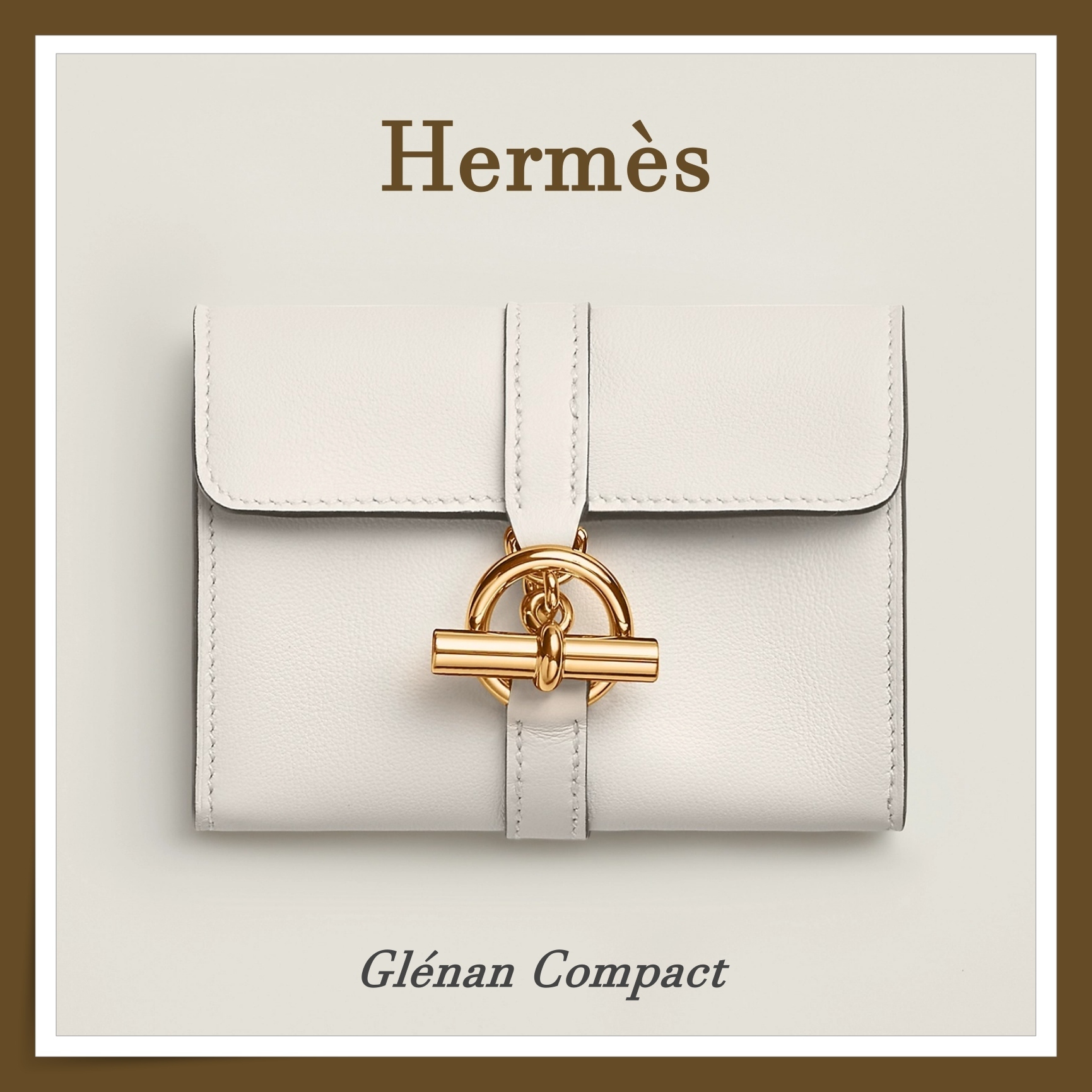 【HERMES】エレガントで存在感も魅力☆グレナン コンパクト財布