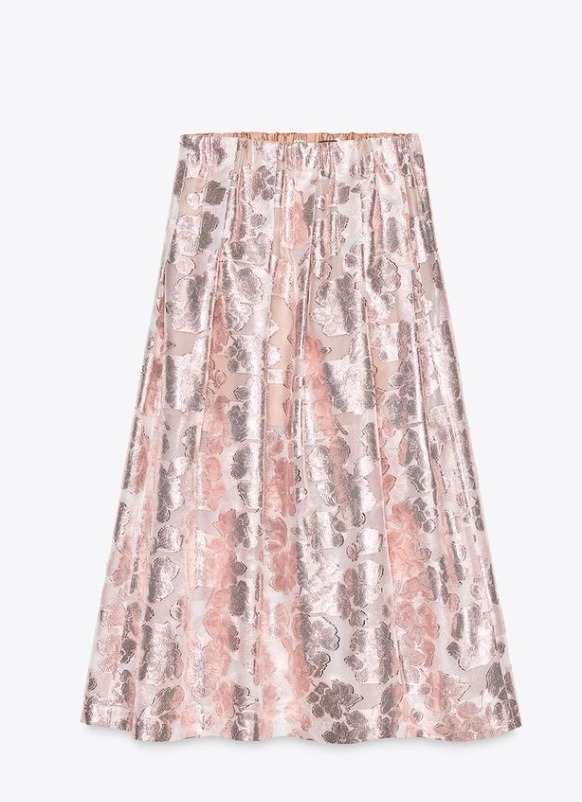 スペイン発送 ZARA ジャカードテーブルスカート 限定版 マルチ スペイン発送 ZARA ジャカードテーブルスカート 限定版 マルチ
