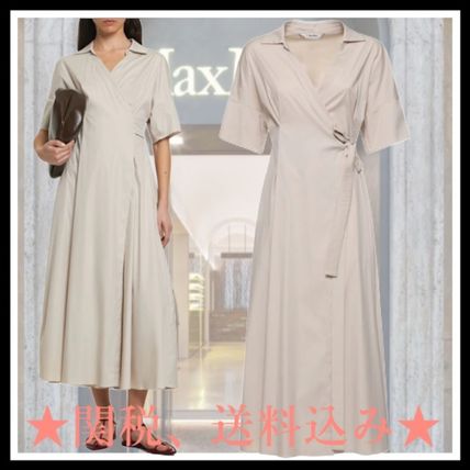 S Max Mara ワンピース アイボリー 4214224N0036 ベージュ系 S Max Mara(エス マックスマーラ) ワンピース