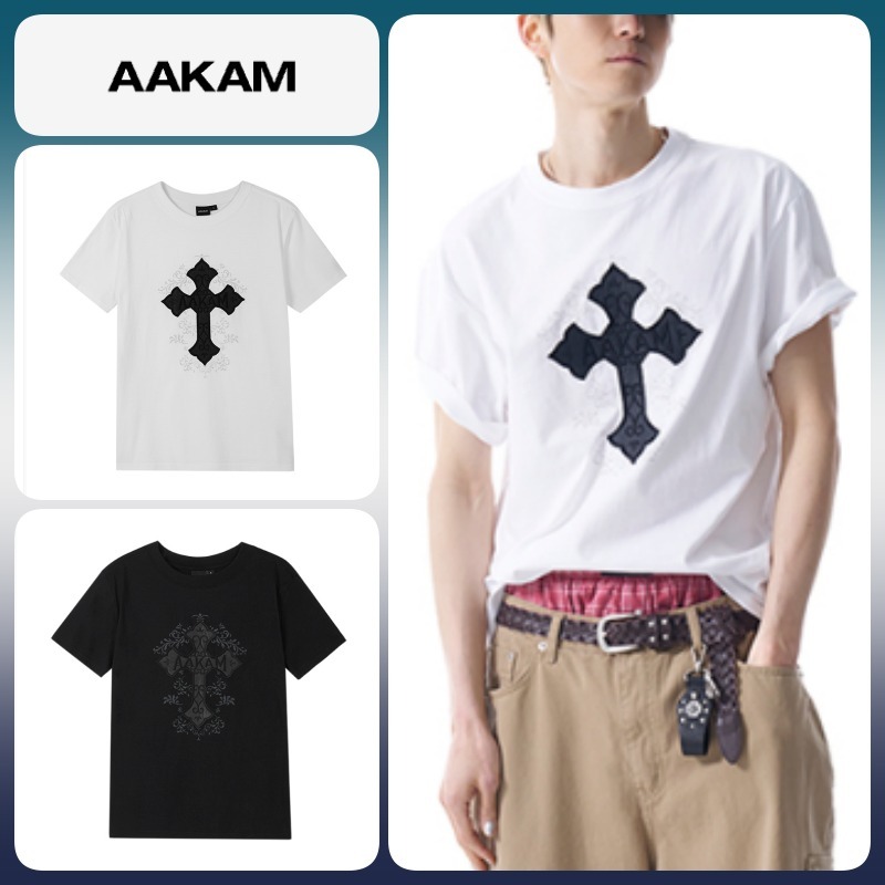 ◆25SS AAKAM AKM CROS2 Half Top/2色◆