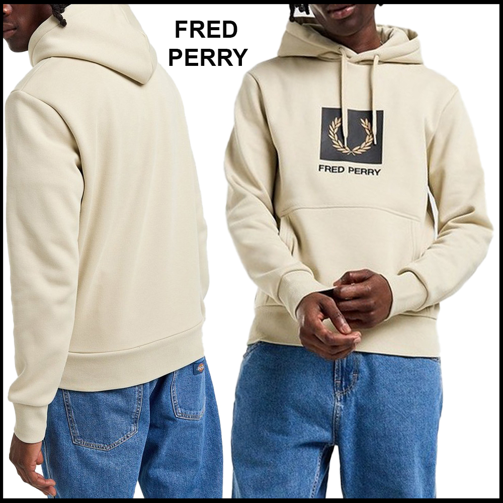 海外限定★Fred Perry ロゴオーバーヘッドパーカー