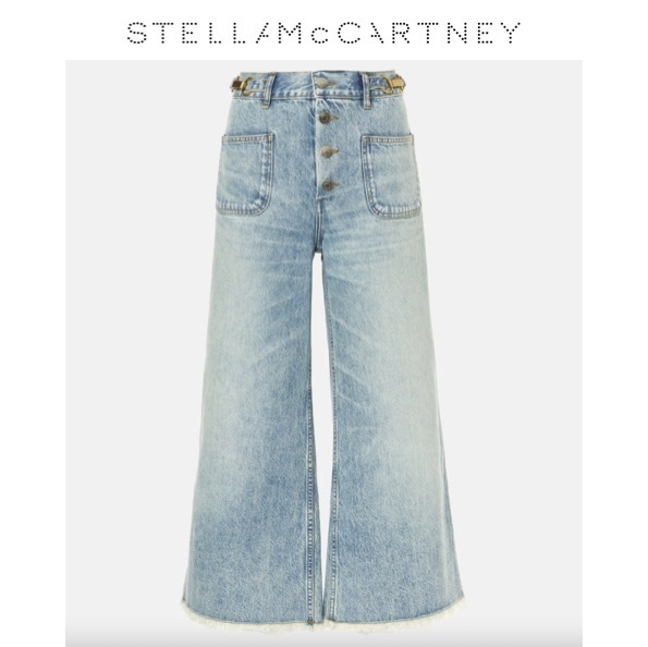 関税.送料込STELLA MCCARTNEY クロップドフレアデニムパンツ