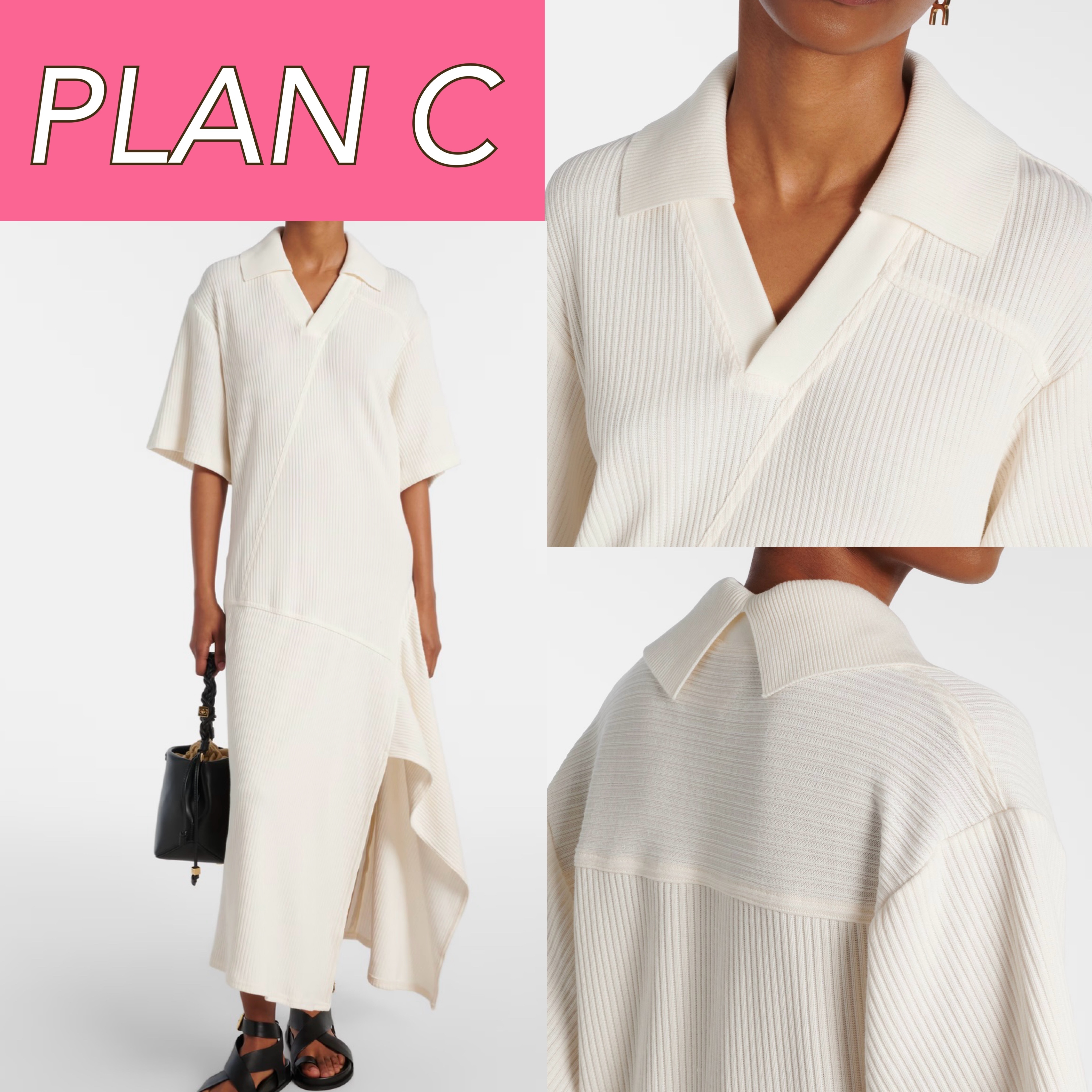【Plan C】コットンミディドレス