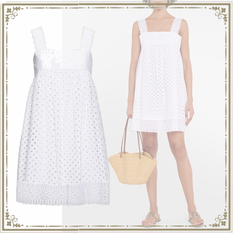 【送料 関税込】Tory Burch Cotton broderie anglaise