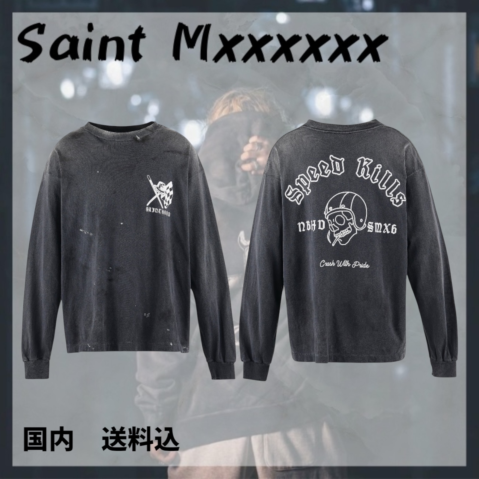 Saint Mxxxxxx♡× NEIGHBORHOOD STHD . LS TEE