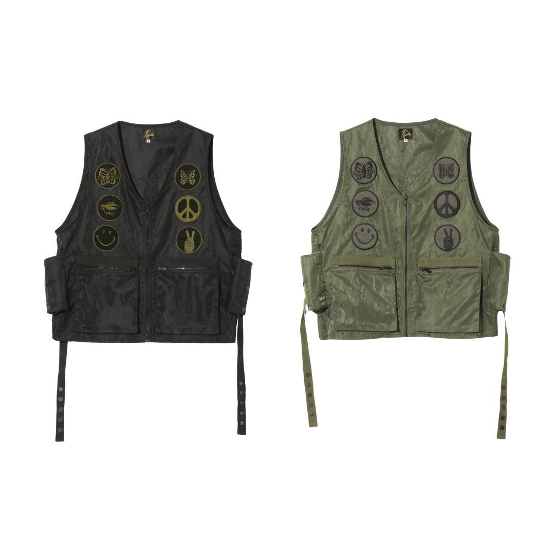 【NEEDLES】Radio Vest - Python Jacquard Sateen 2色展開
