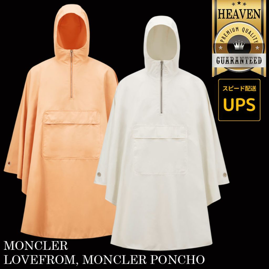 6万取引突破◆UPS速達便【MONCLER★24AW】LOVEFROM ポンチョ