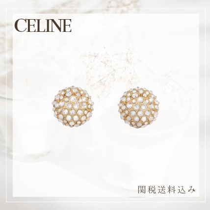 【CELINE】セリーヌ エアルーム ドーム イヤリング ゴールド