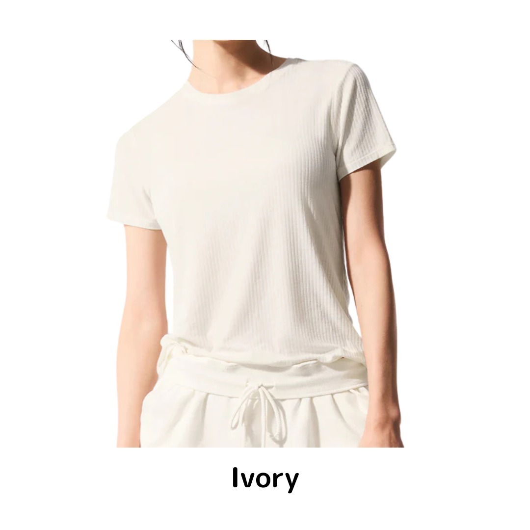 Ribbed Sea Coast Tee コースト Tシャツ ★日本未入荷 Ribbed Sea Coast Tee コースト Tシャツ ☆日本未入荷 (ALO Yoga