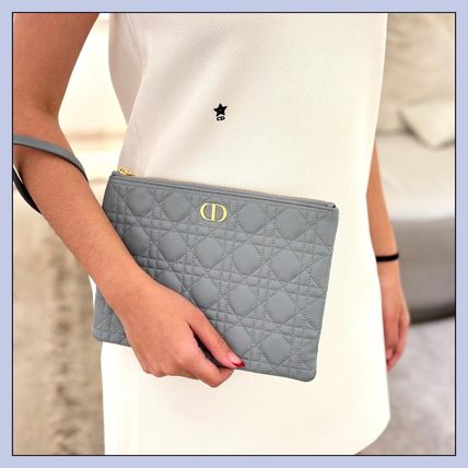 【残り僅か！7色展開☆】DIOR CARO ジップポーチ チェーンバッグ Dior ディオール CAROジップポーチチェーンミニバッグ (Dior