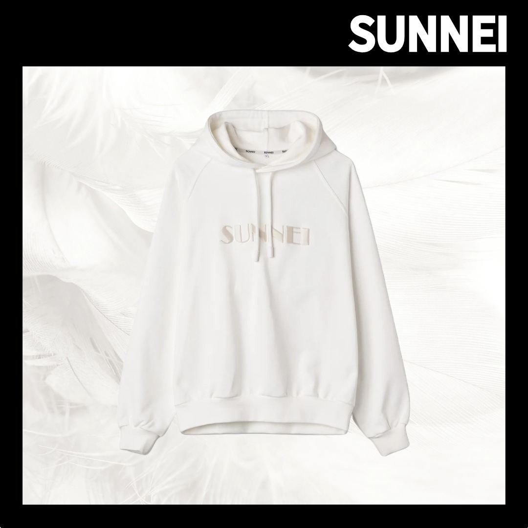 【SUNNEI】Logo Embroid Hoodie/追跡可能/全国送料無料