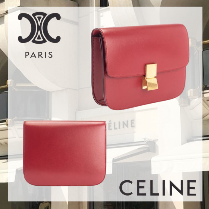 関税送料込 CELINE クラシック バッグ レッド