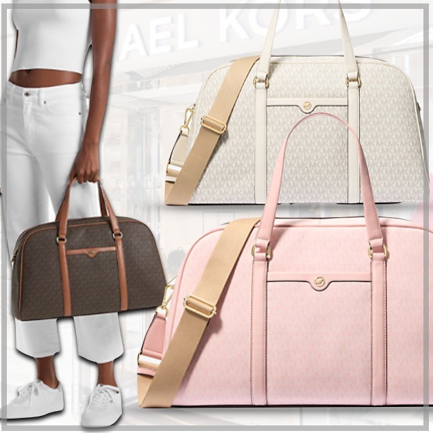MICHAEL KORS☆シグネチャーロゴ モノグラム トラベル バッグ