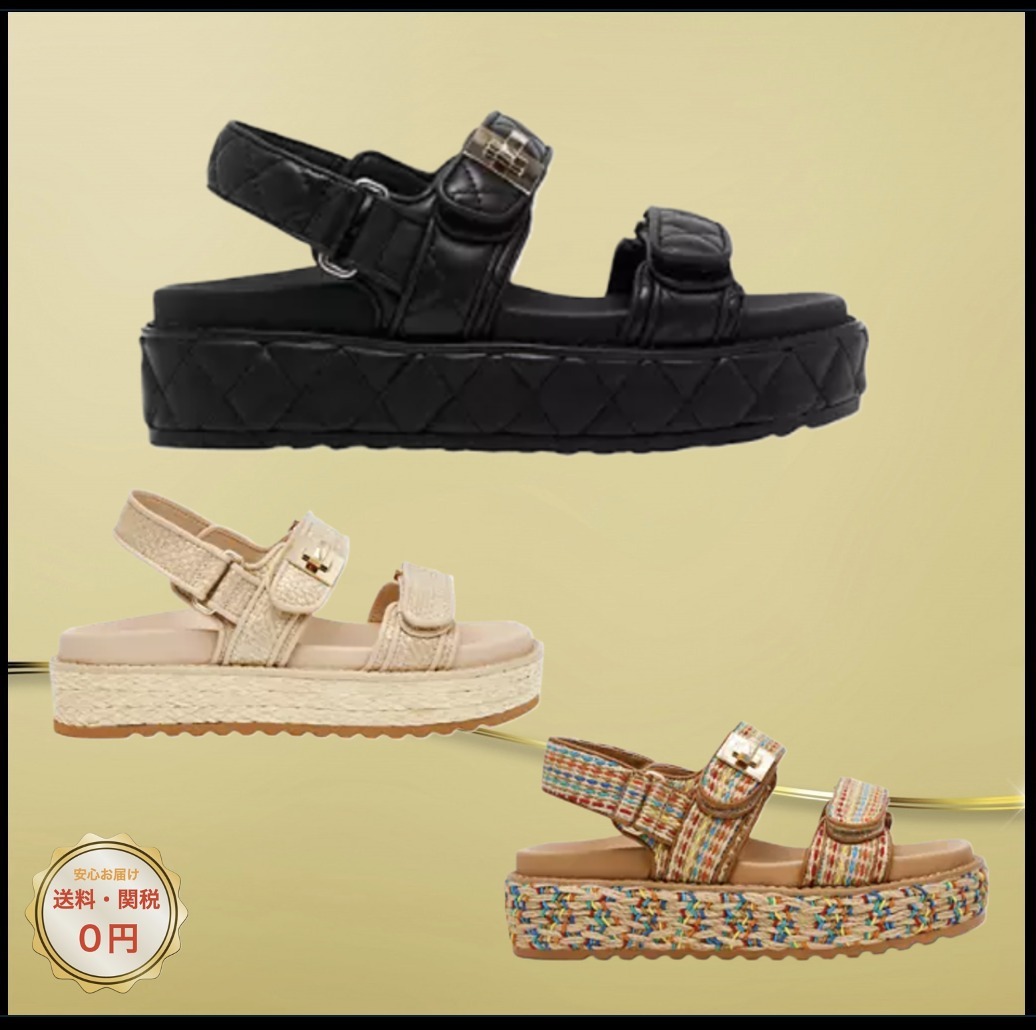 関税なし♪【Steve Madden】Big Mona Quilted★ キルトサンダル