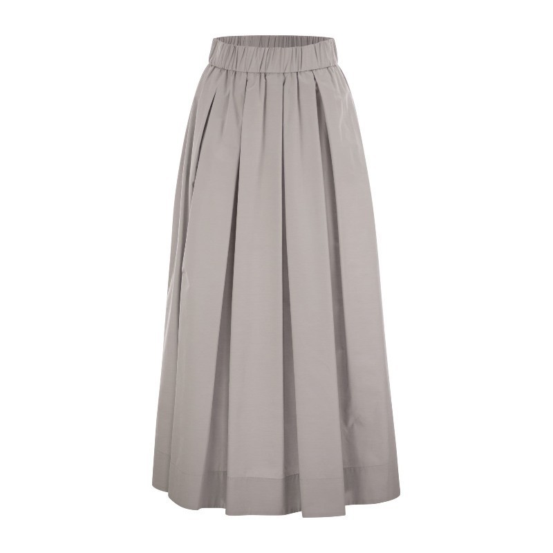 スカート PESERICO Long skirt in lightweight canvas parachute