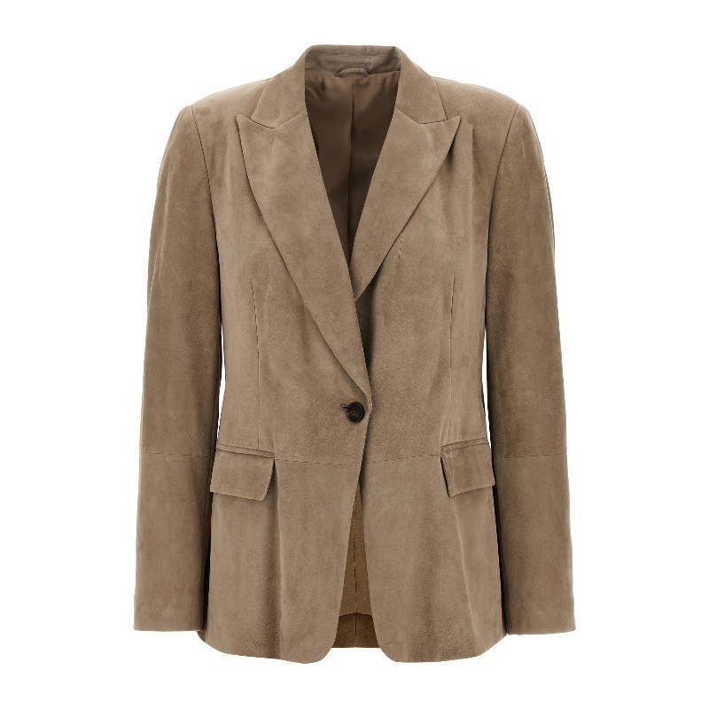 ジャケット BRUNELLO CUCINELLI SS25 Suede blazer (M0PCL208X C8960)