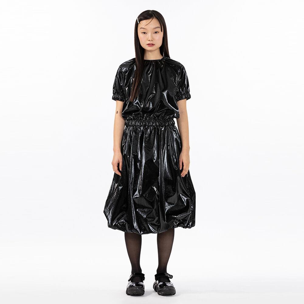 ◆BOCBOK◆ TULIP SKIRT (GLOSSY BLACK)
