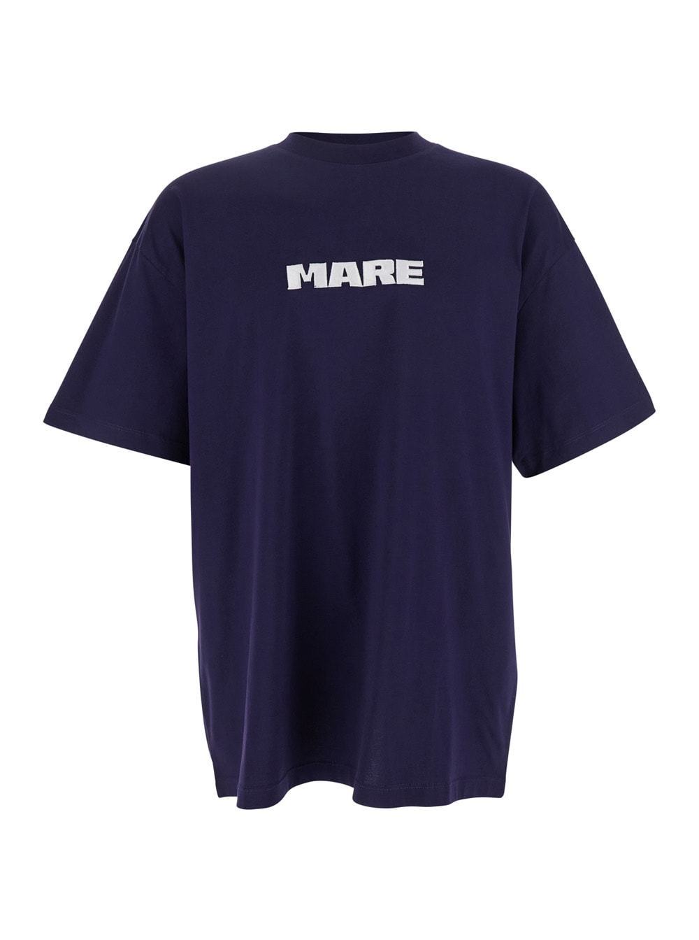 【送料&関税込】MSGM Blue T-shirt With Print On The Front An