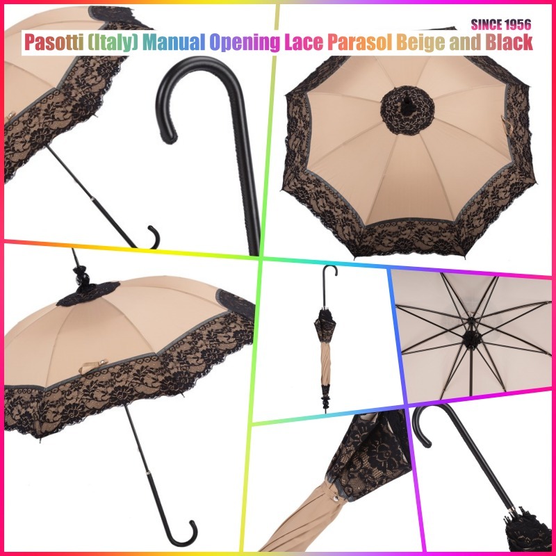 ★Pasotti★名品 イタリア日傘★Manual Opening Lace Parasol