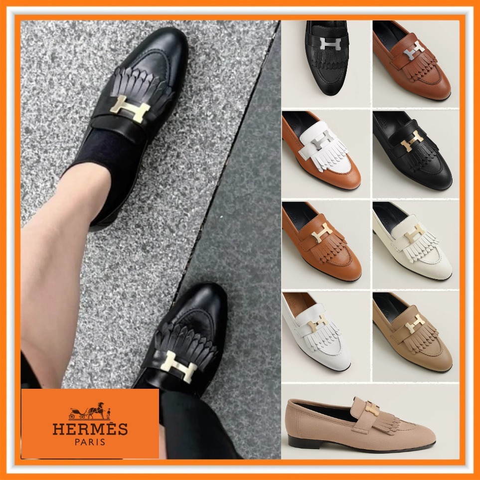 【HERMES】大人気！パリ ローファー カラーバリエーション豊富 大人気！【HERMES】ゴールドロゴ付 ローファー パリ
