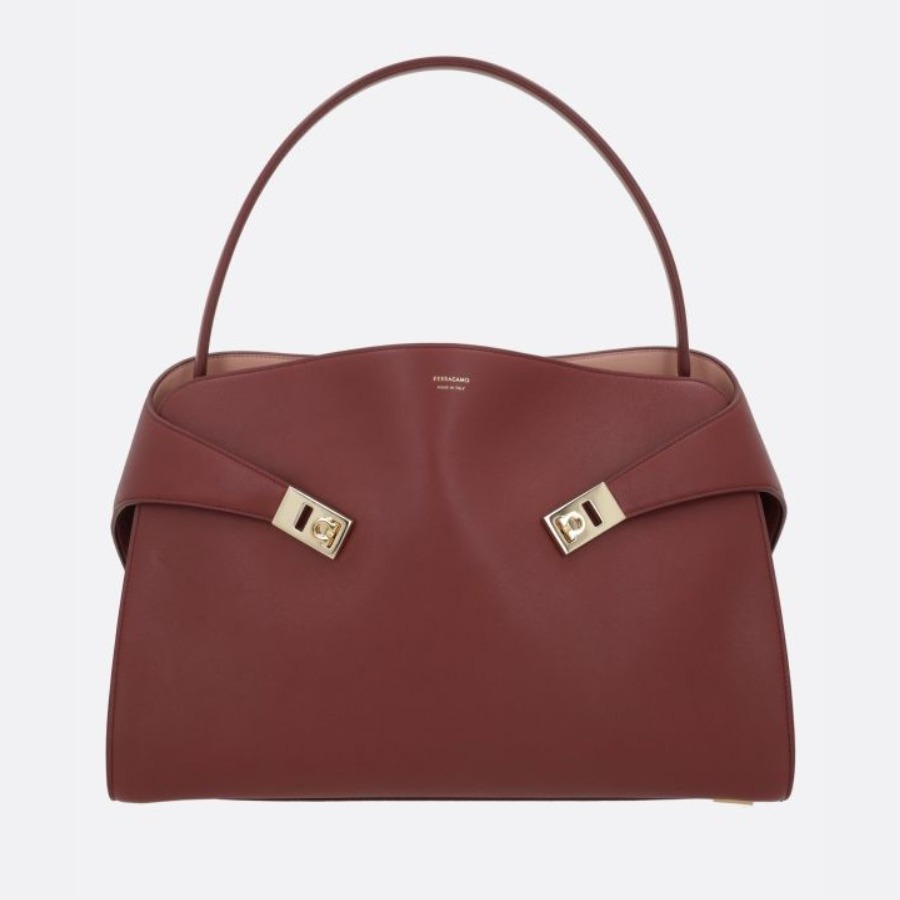 Ferragamo Hug ソフト バイカラー ワンショルダーバッグ ラージ