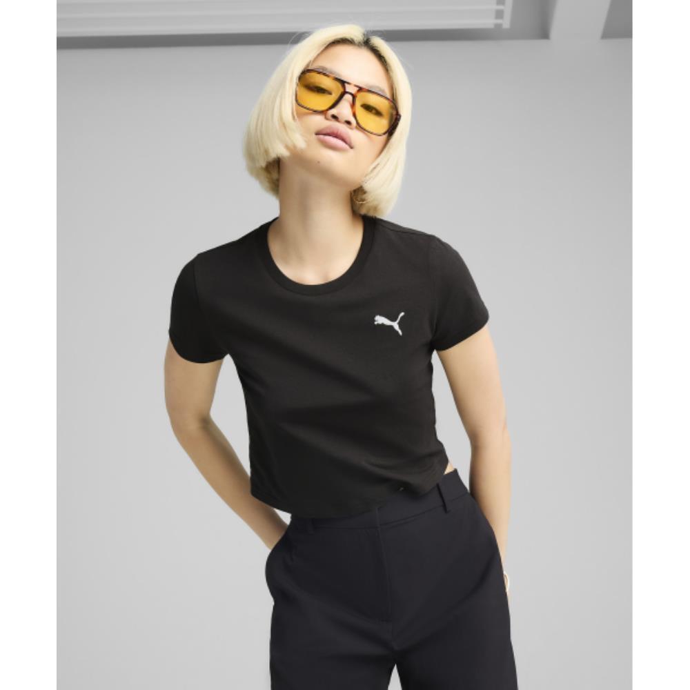 ★★PUMA★★ Wardrobe Baby Tee Black 63186501 631865-01