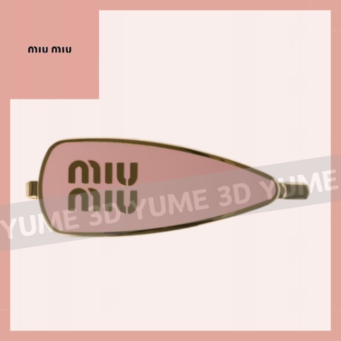 Miu Miu♡大人可愛い♡エナメルメタル ヘアクリップ♪